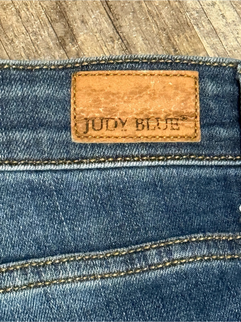 Judy Blue Skinny Fit Jeans Size 9/29 Distressed Frayed Cuff Stretch Denim - Picture 4 of 10